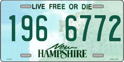 NH license plate 1966772