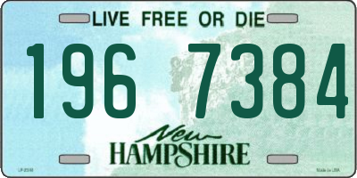 NH license plate 1967384