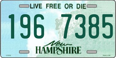 NH license plate 1967385