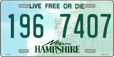 NH license plate 1967407