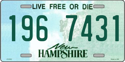 NH license plate 1967431