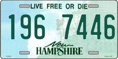 NH license plate 1967446