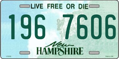 NH license plate 1967606
