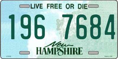 NH license plate 1967684