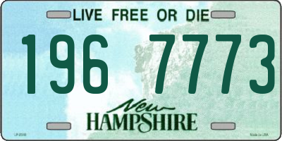 NH license plate 1967773