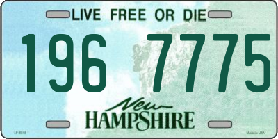 NH license plate 1967775