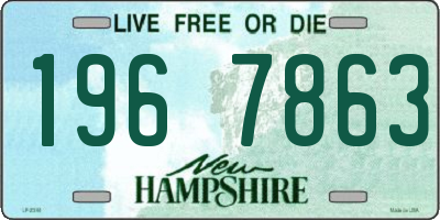 NH license plate 1967863