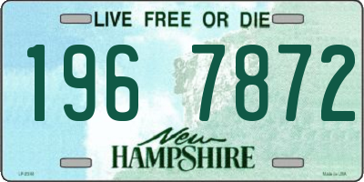 NH license plate 1967872
