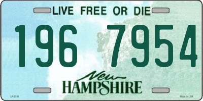 NH license plate 1967954