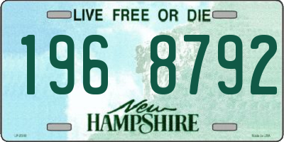 NH license plate 1968792