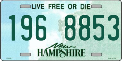 NH license plate 1968853