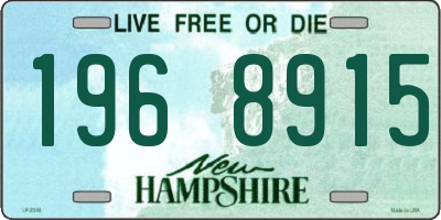 NH license plate 1968915