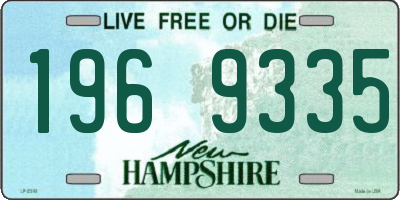 NH license plate 1969335