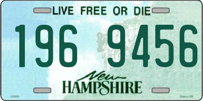 NH license plate 1969456