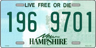 NH license plate 1969701