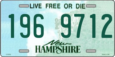 NH license plate 1969712