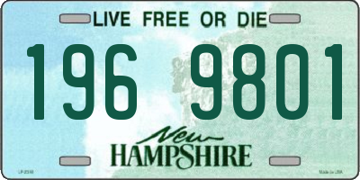 NH license plate 1969801