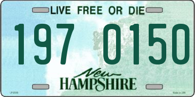 NH license plate 1970150