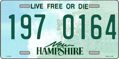 NH license plate 1970164