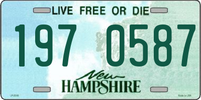 NH license plate 1970587