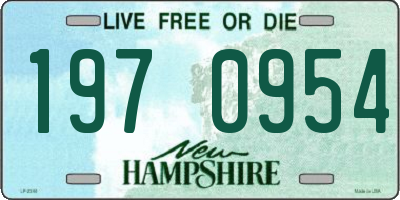 NH license plate 1970954