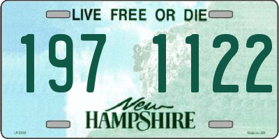 NH license plate 1971122