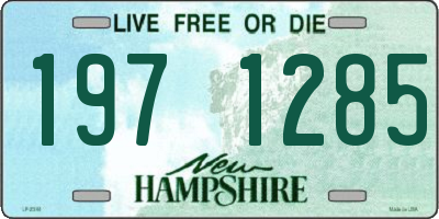 NH license plate 1971285