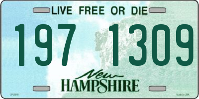 NH license plate 1971309