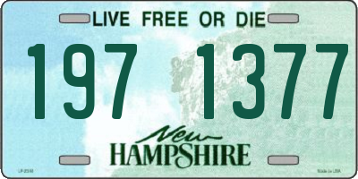 NH license plate 1971377