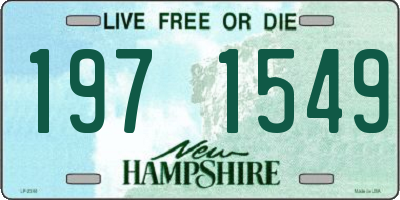 NH license plate 1971549