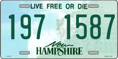 NH license plate 1971587