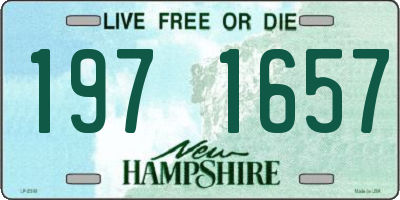 NH license plate 1971657