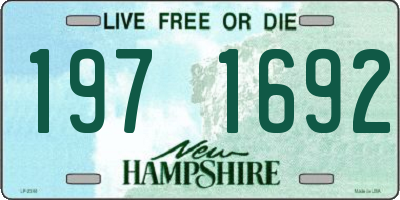 NH license plate 1971692