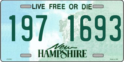 NH license plate 1971693