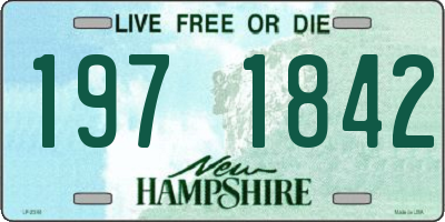 NH license plate 1971842