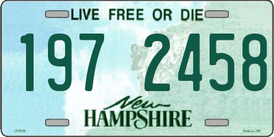 NH license plate 1972458