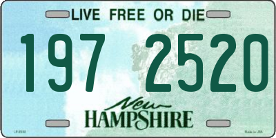NH license plate 1972520