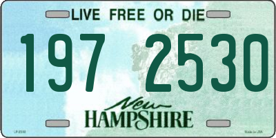 NH license plate 1972530