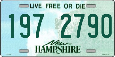 NH license plate 1972790