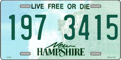 NH license plate 1973415