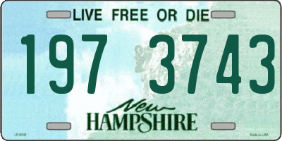NH license plate 1973743