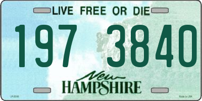 NH license plate 1973840