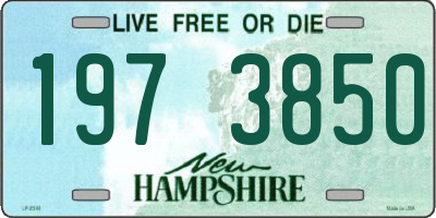 NH license plate 1973850
