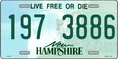 NH license plate 1973886
