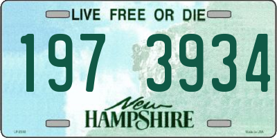 NH license plate 1973934