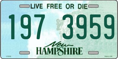 NH license plate 1973959