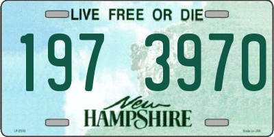 NH license plate 1973970