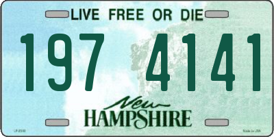 NH license plate 1974141