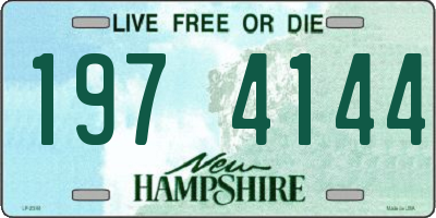 NH license plate 1974144