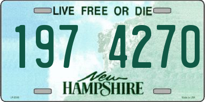 NH license plate 1974270